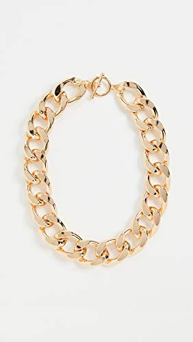 KENNETH JAY LANE COLLAR DE CADENA GRANDE DE ESLABONES DORADOS DE 18.0IN