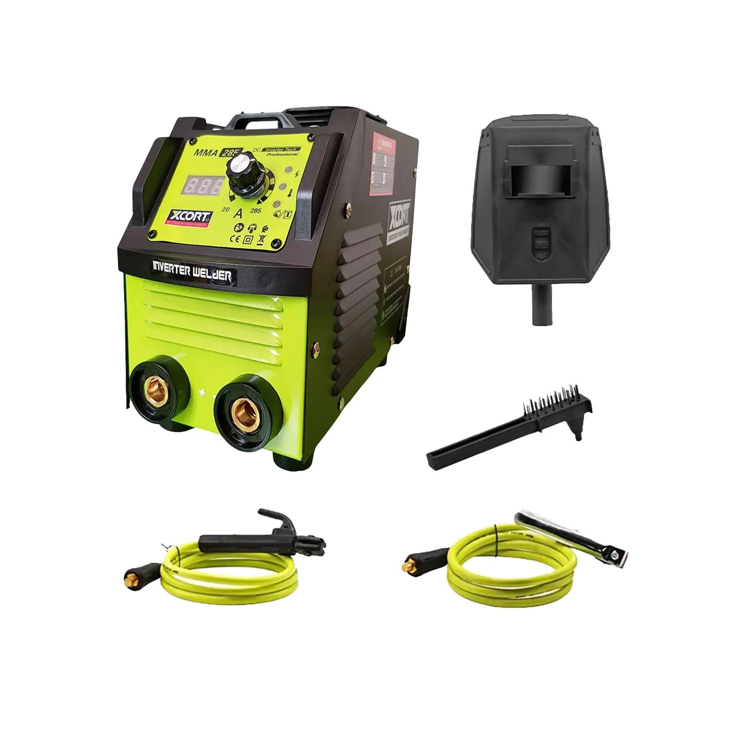 MAQUINA DE SOLDAR INVERTER XCORT MMA-285 SOLDADORA INVERSORA 20-285 A