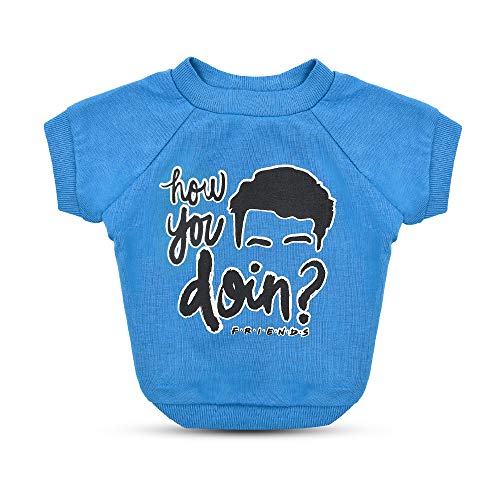 CAMISETA PARA PERRO EN AZUL FRIENDS TV SHOW 'HOW YOU DOIN'