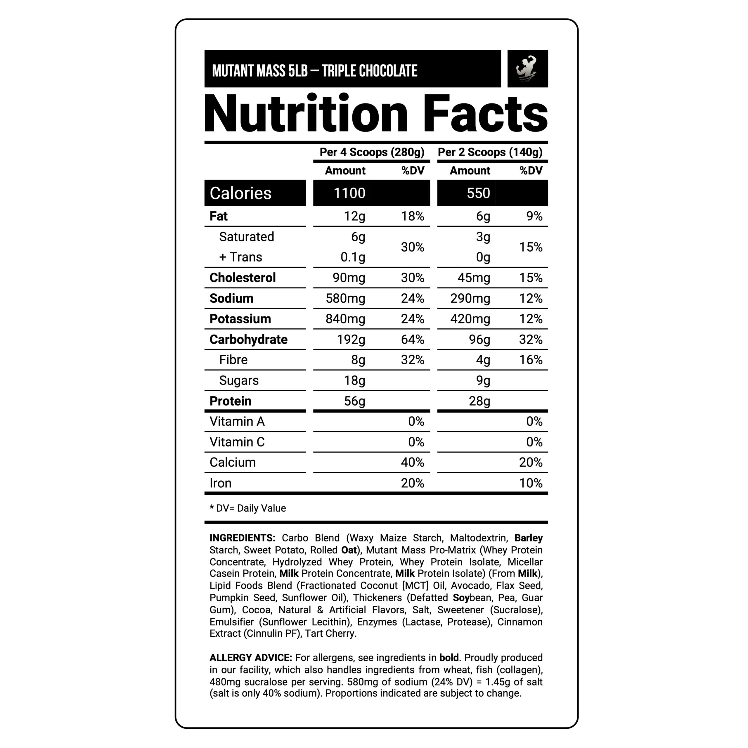 MUTANT MASS | 5 LB - TRIPLE CHOCOLATE