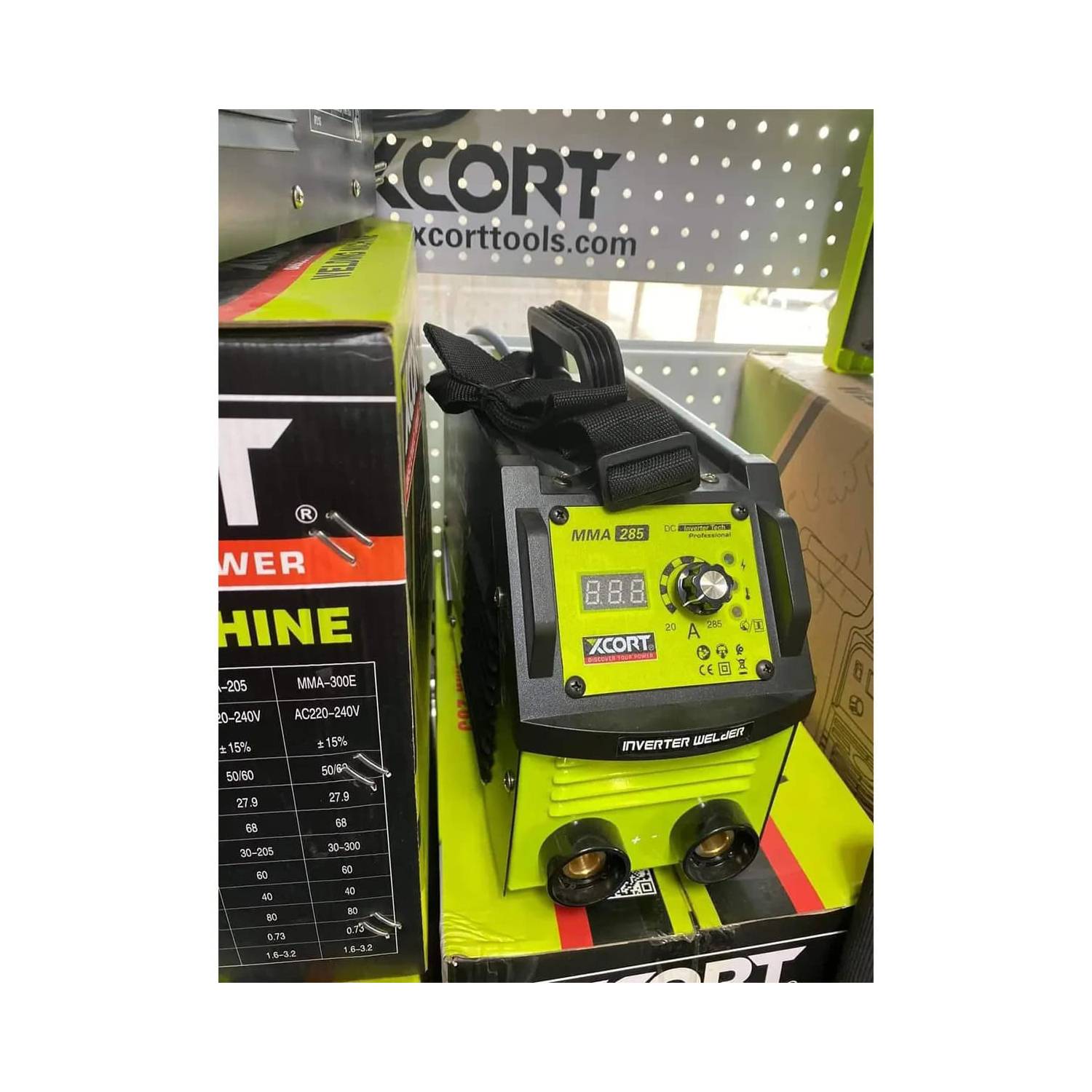 MAQUINA DE SOLDAR INVERTER XCORT MMA-285 SOLDADORA INVERSORA 20-285 A