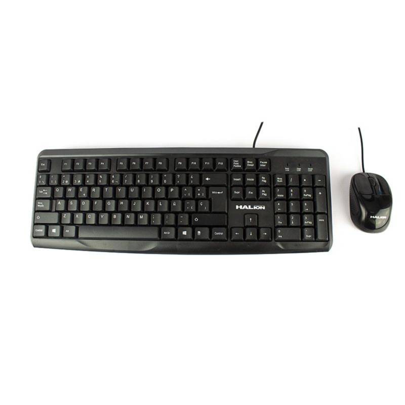 KIT OFFICE MOUSE Y TECLADO USB HALION HA-K429C