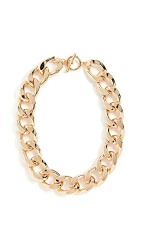 KENNETH JAY LANE COLLAR DE CADENA GRANDE DE ESLABONES DORADOS DE 18.0IN