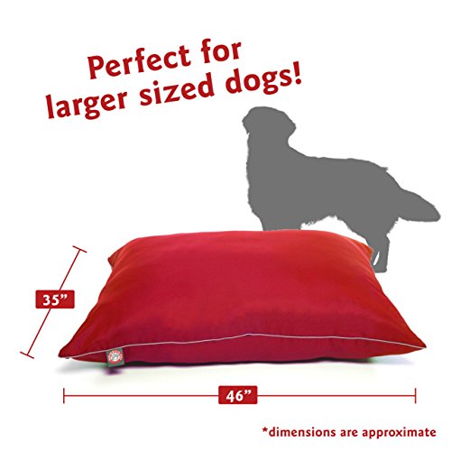 ALMOHADA DE CAMA PARA MASCOTAS MAJESTIC PET ROJO SÓLIDO