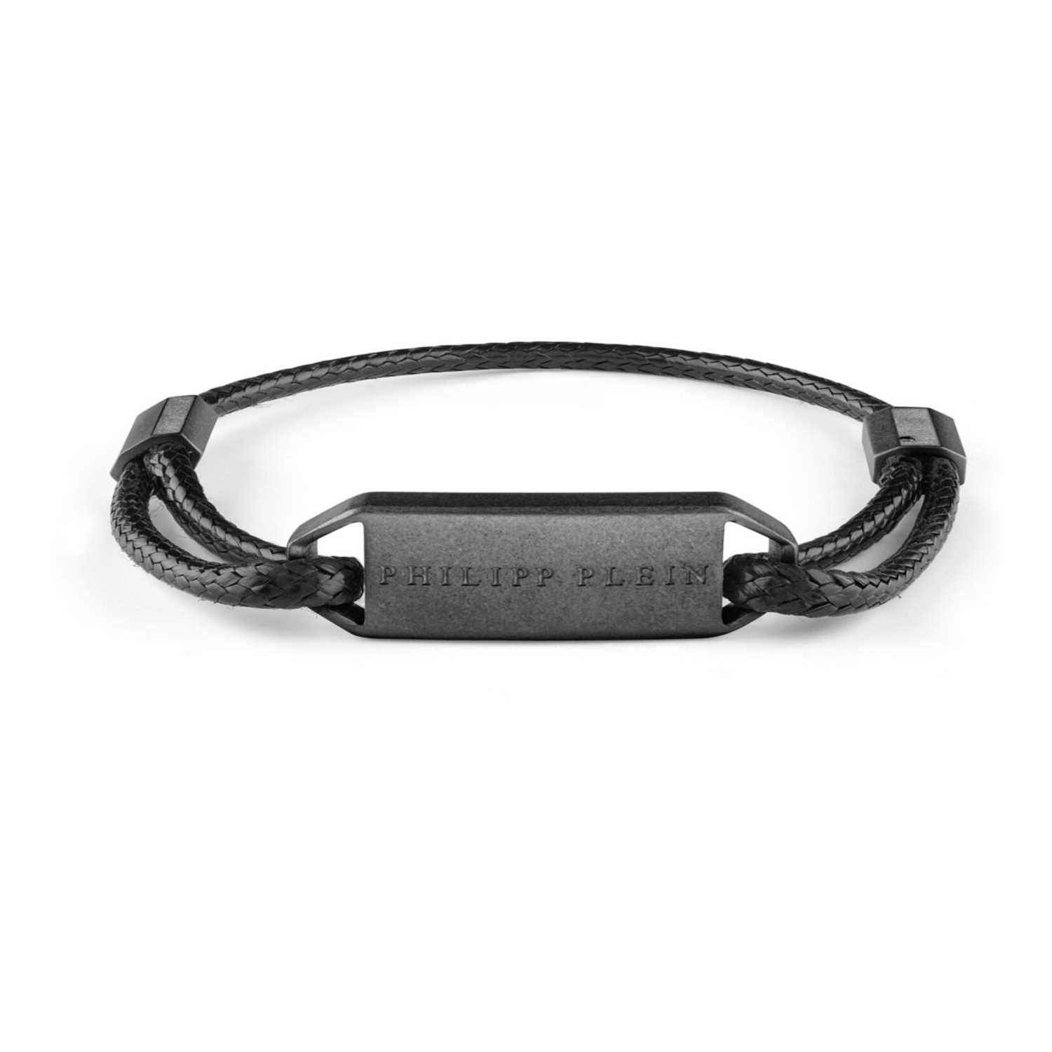 PULSERA DE PIEL PHILIPP PLEIN PARA MUJER EN GRIS