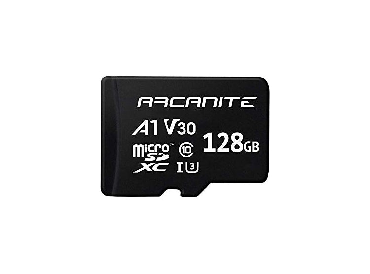 TARJETA DE MEMORIA MICROSDXC DE 128GB CON ADAPTADOR ARCANITE A1 UHS-I U3 V30 4K C10 MICRO SD VELOCIDADES DE LECTURA