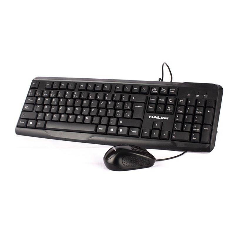 KIT OFFICE MOUSE Y TECLADO USB HALION HA-K429C