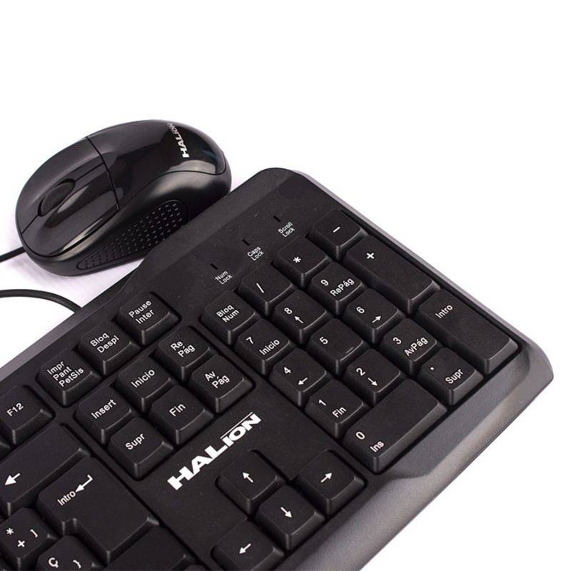 KIT OFFICE MOUSE Y TECLADO USB HALION HA-K429C