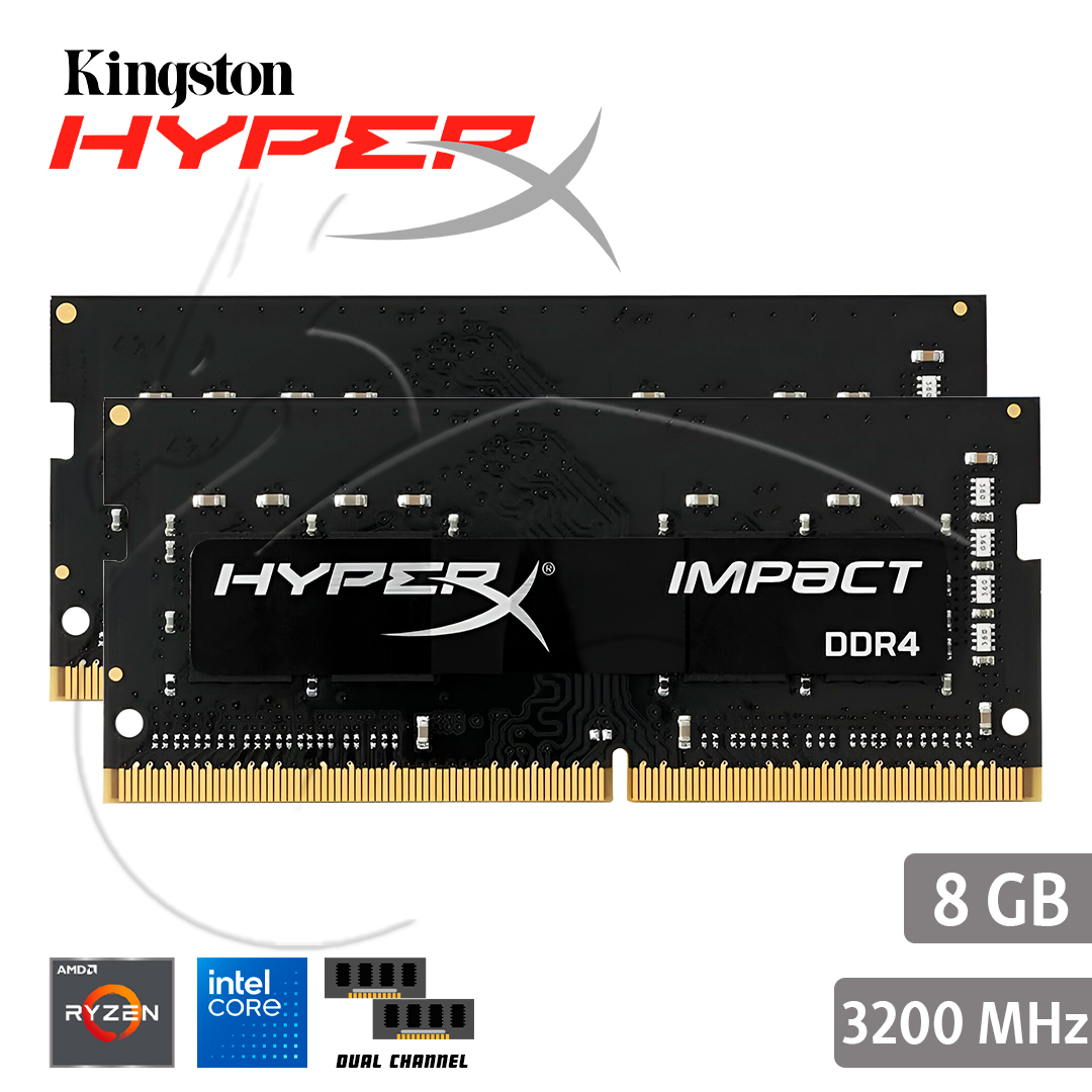 MEMORIA RAM LAPTOP DDR4 3200MHZ 8GB HYPERX IMPACT