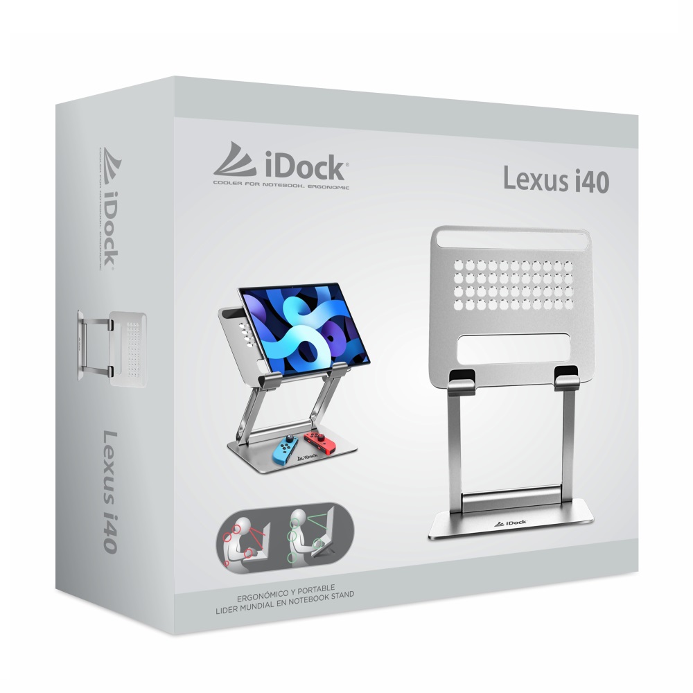 IDOCK - SOPORTE DE ALUMINIO LEXUS I40 AJUSTABLE PLEGABLE