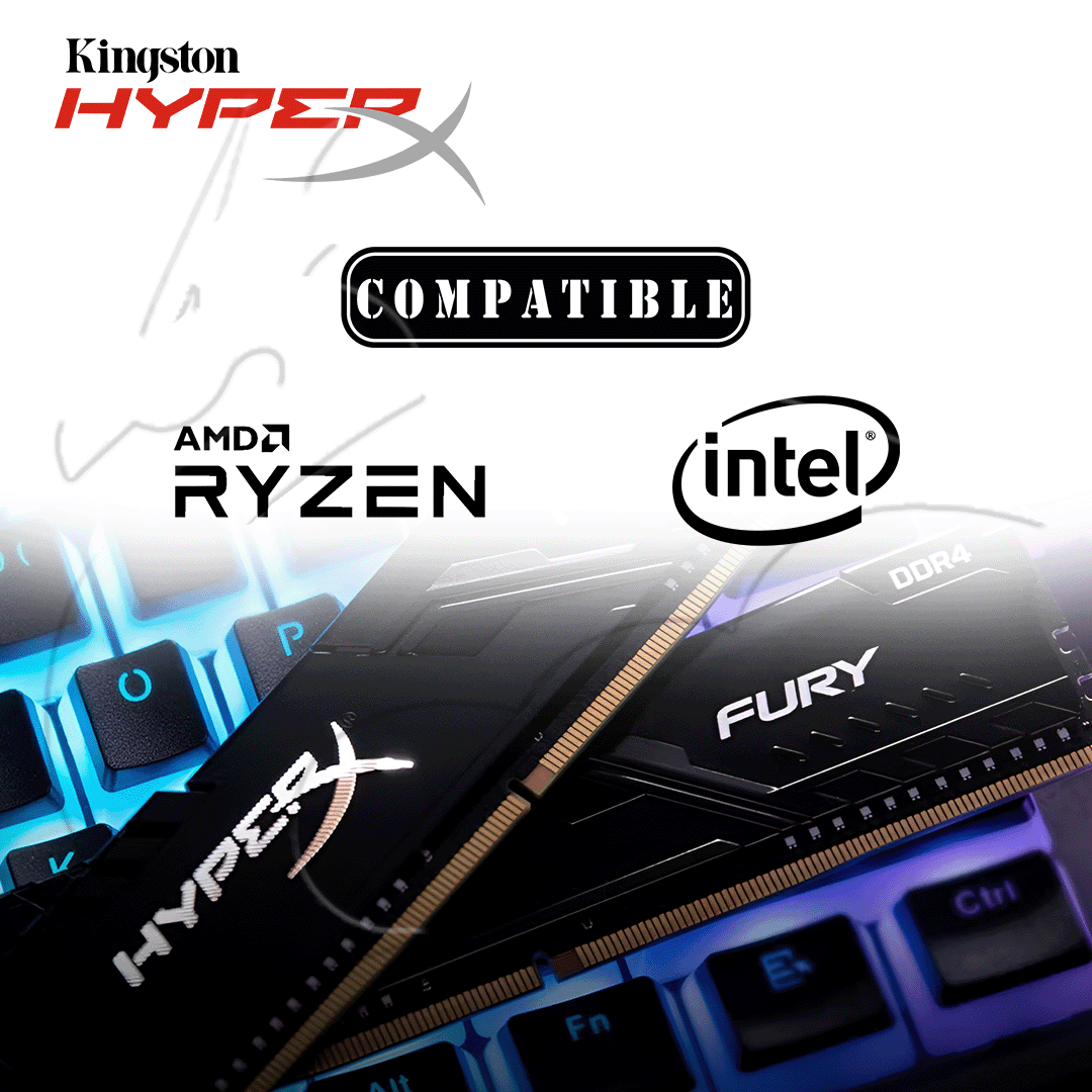 MEMORIA RAM DDR4 3200MHZ 8GB KINGSTON HYPERX FURY.