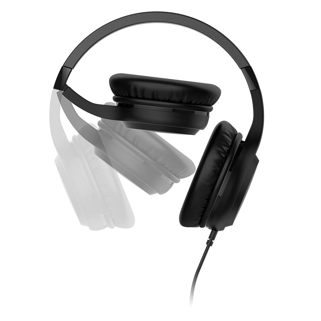 AURICULARES CON CABLE MOTOROLA XT120 CON MICRÓFONO, CONTROL EN LÍNEA PARA LLAMADAS, PLEGABLE C/NEGRO.