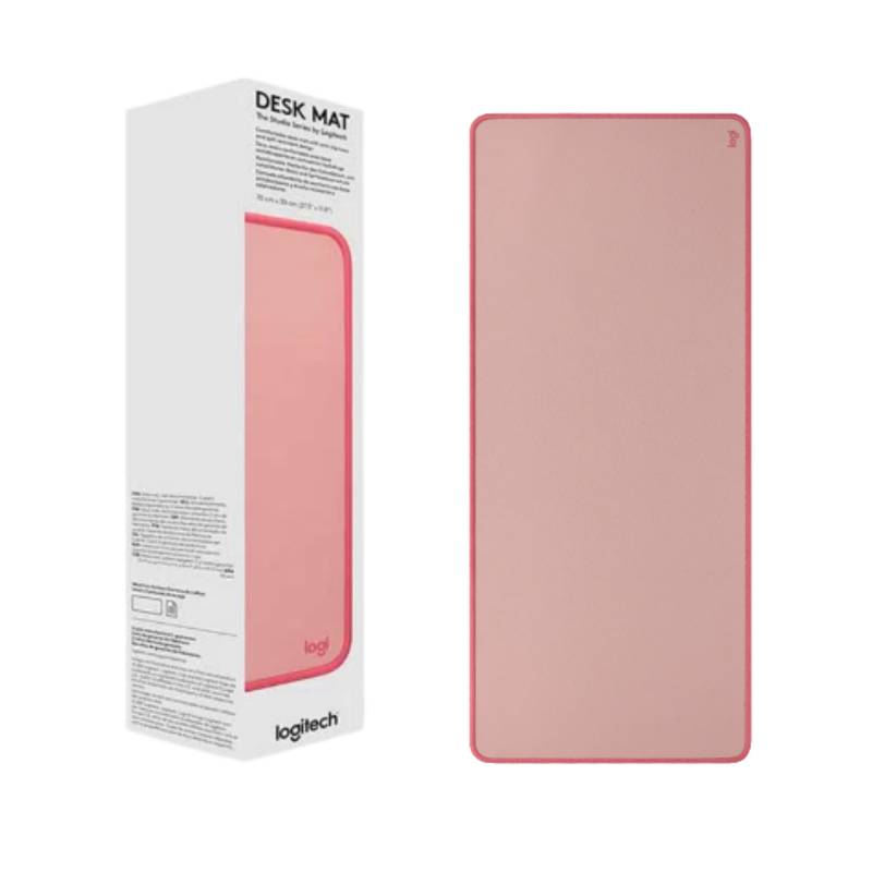 PAD MOUSE DESK MAT LOGITECH ANTI-SALPICADURAS ROSA 300X700MM