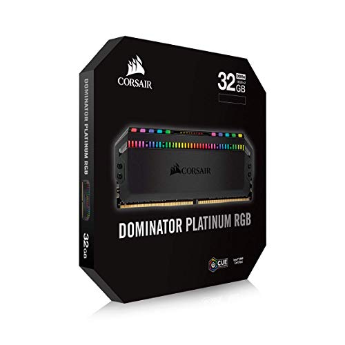 CORSAIR DOMINATOR PLATINUM - MEMORIA RAM (32 GB 2 X 16 GB DDR4 3600 PC4-28800 C18 135 V AMD) COLOR NEGRO