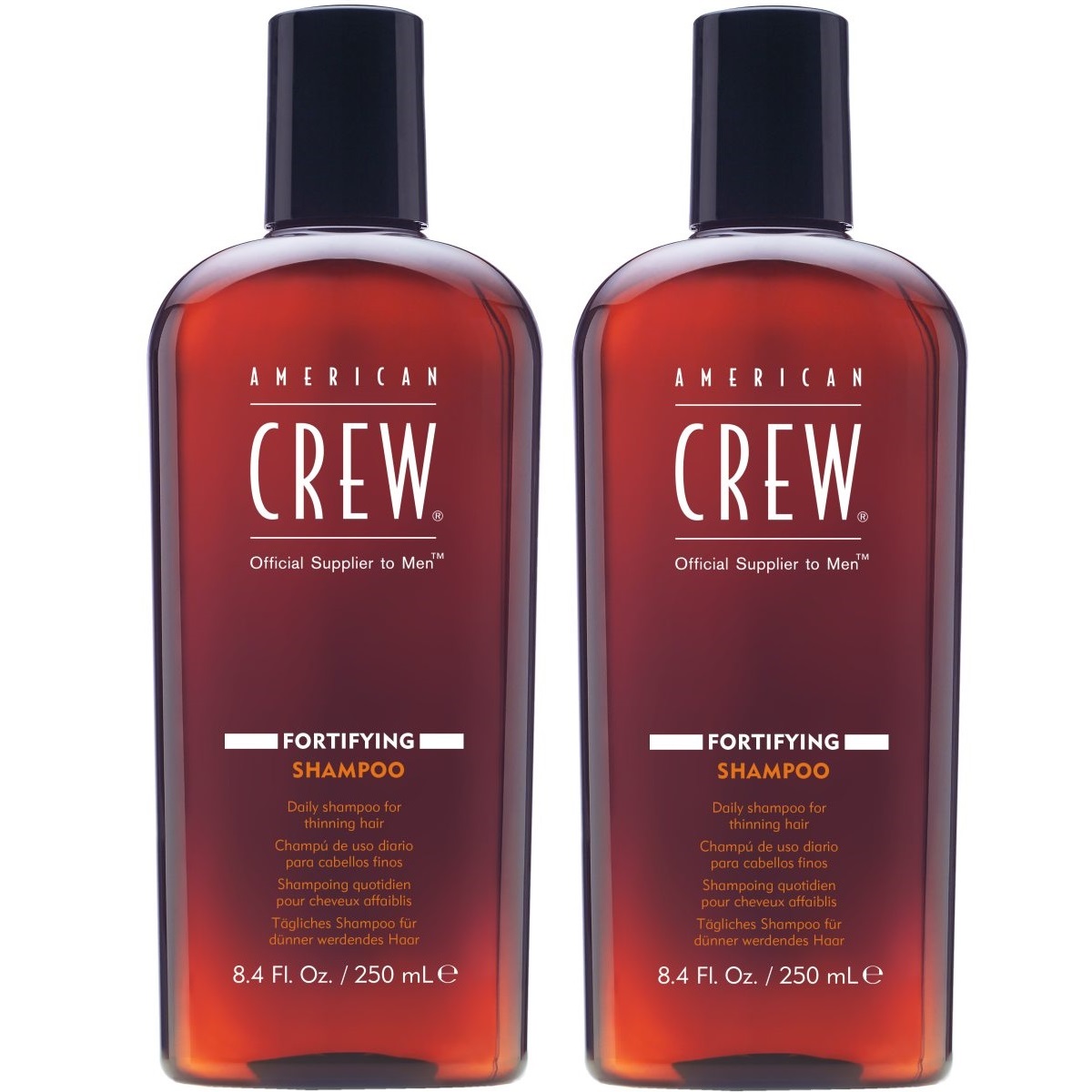 DÚO SHAMPOO FORTALECEDOR FORTIFYING SHAMPOO AMERICAN CREW MEN 250ML