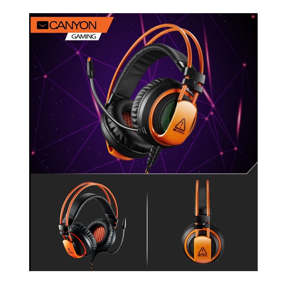 AURICULARES CANYON GAMING CON LUZ LED CORAX