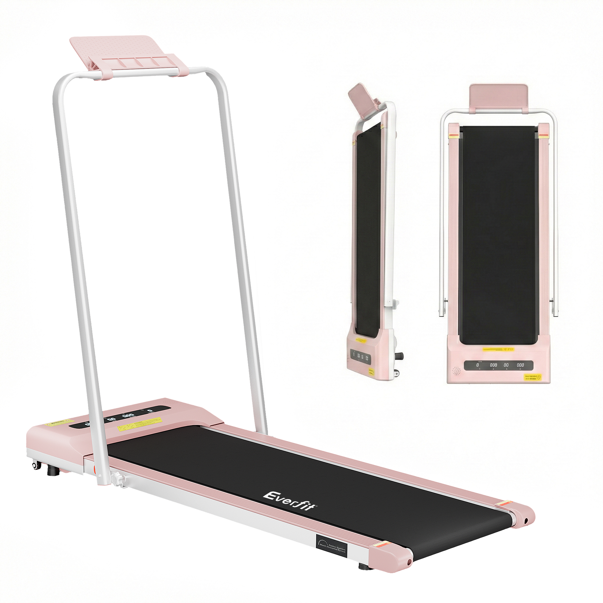 Everfit Treadmill Electric Walking Pad Under Desk Home Gym Fitness 380mm (Pink)