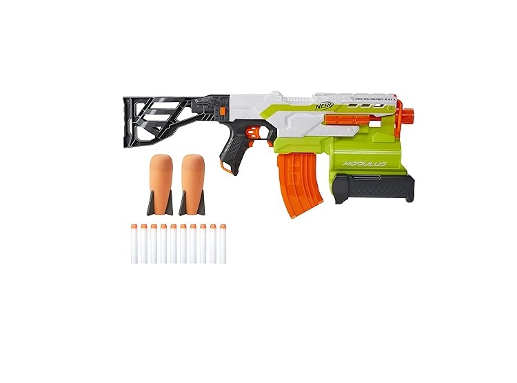 NERF - PISTOLA MODULOS DEMOLISHER 2 EN 1 MOTORIZADA