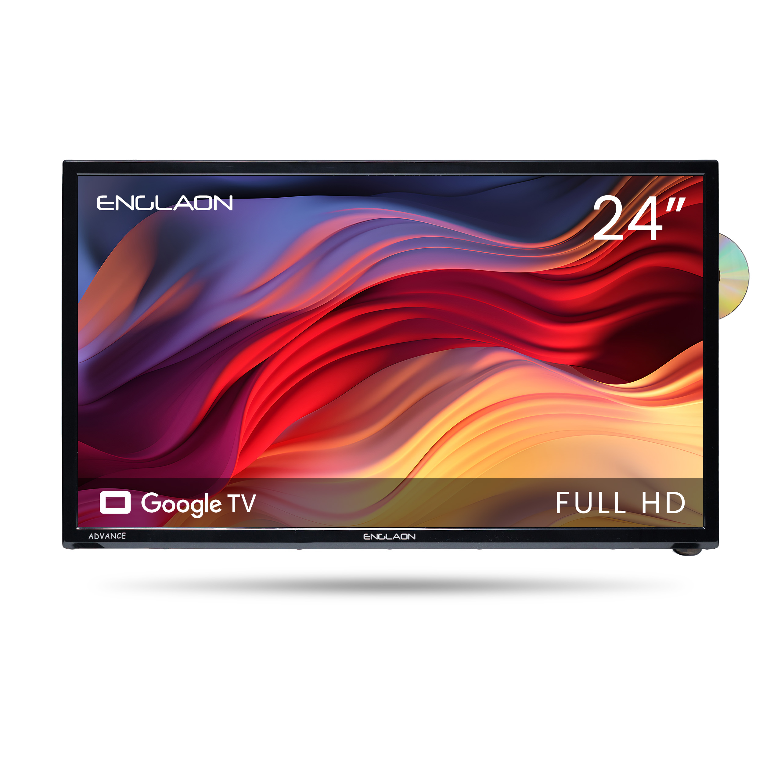 Englaon 24" Full HD LED Android Smart TV with DVD