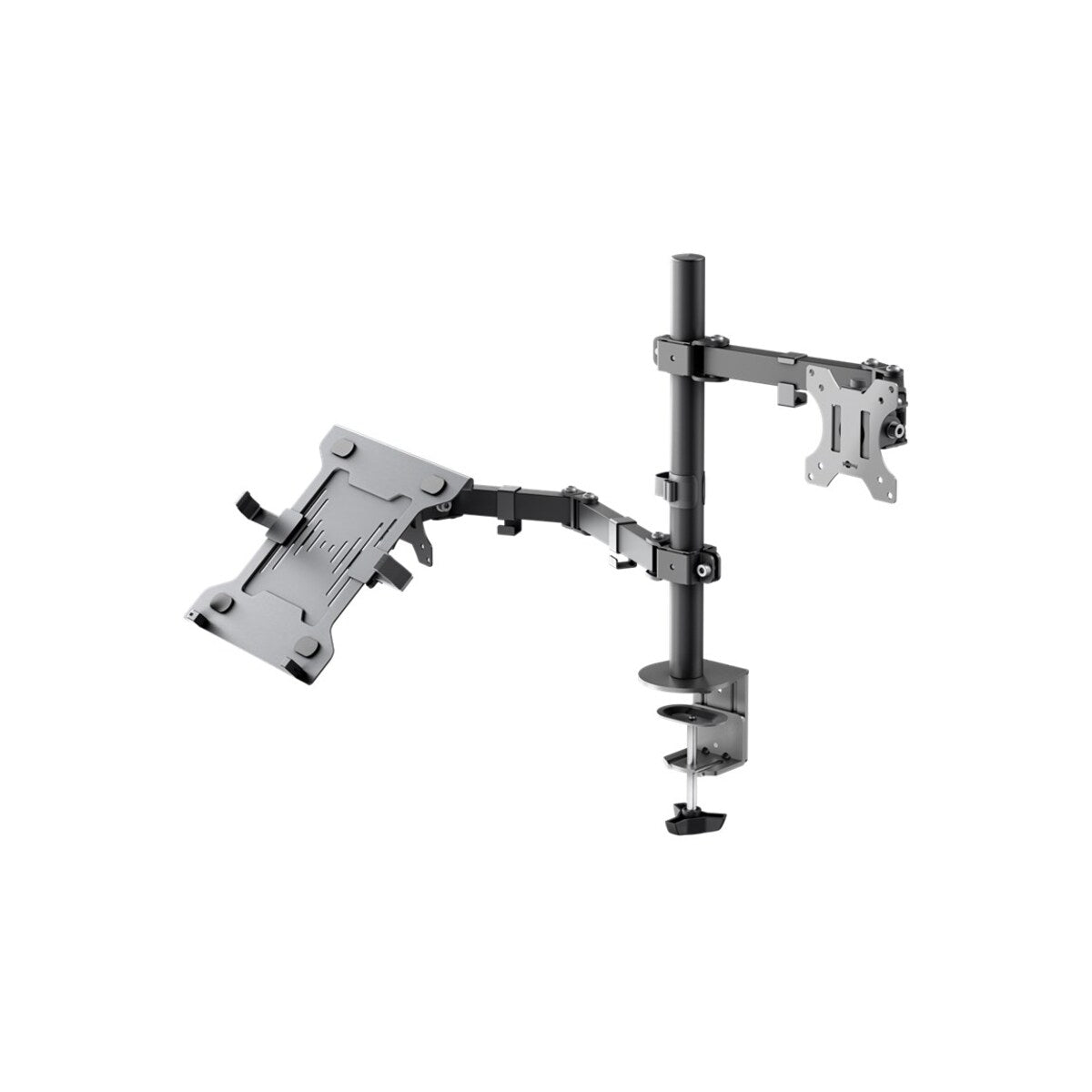 Goobay Monitor Mount Workstation Single Pole for 17-32" Screens (Black)
