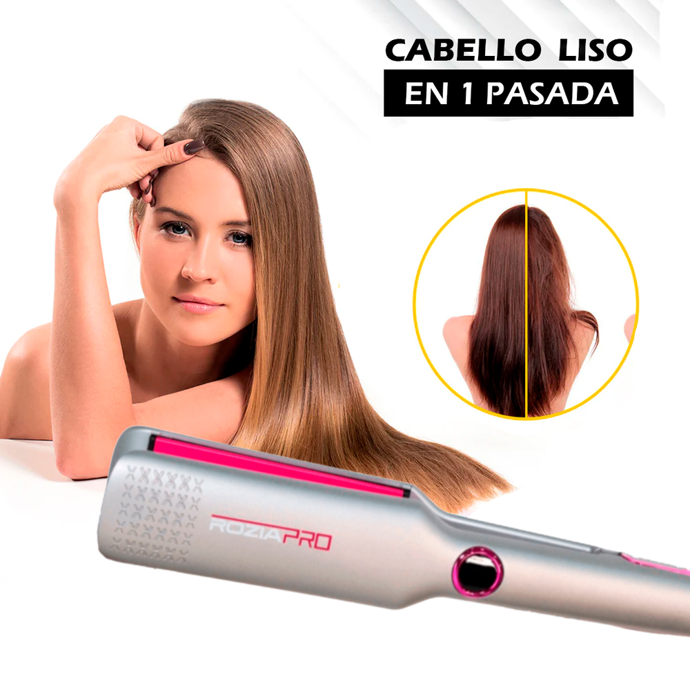 PLANCHA DE CABELLO ALISADORA PROFESIONAL ROZIA 230 ºC PLACA CERÁMICA