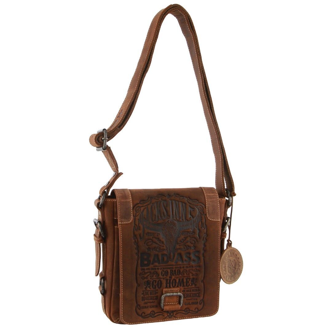 Jack's Inn Blackthorne Leather Crossbody Bag - Cognac