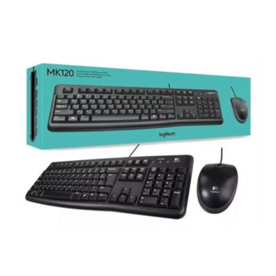 KIT LOGITECH MK120 TECLADO Y MOUSE NEGRO