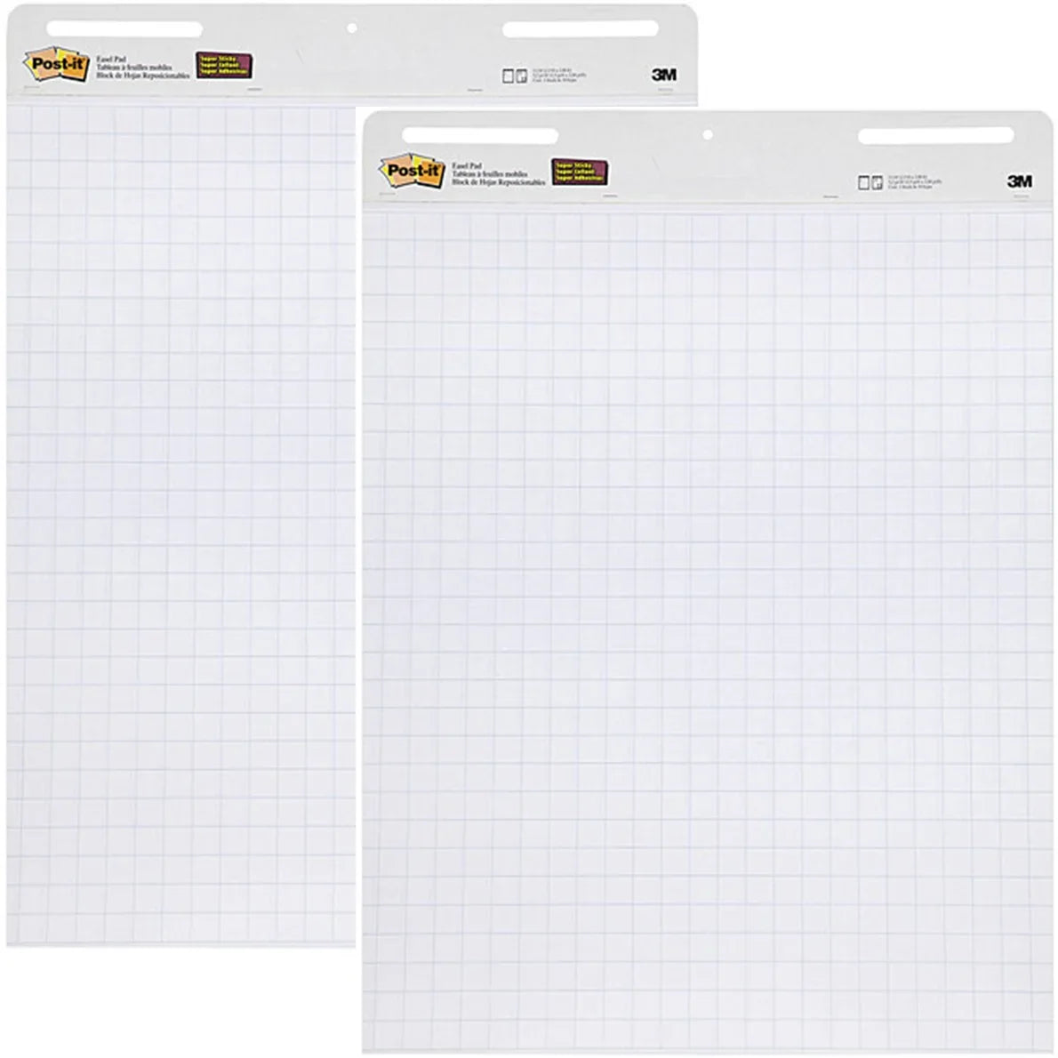 Post-It 560 Super Sticky Grid Lines Easel Pad White 30 Sheets 635x775mm 2 Pack