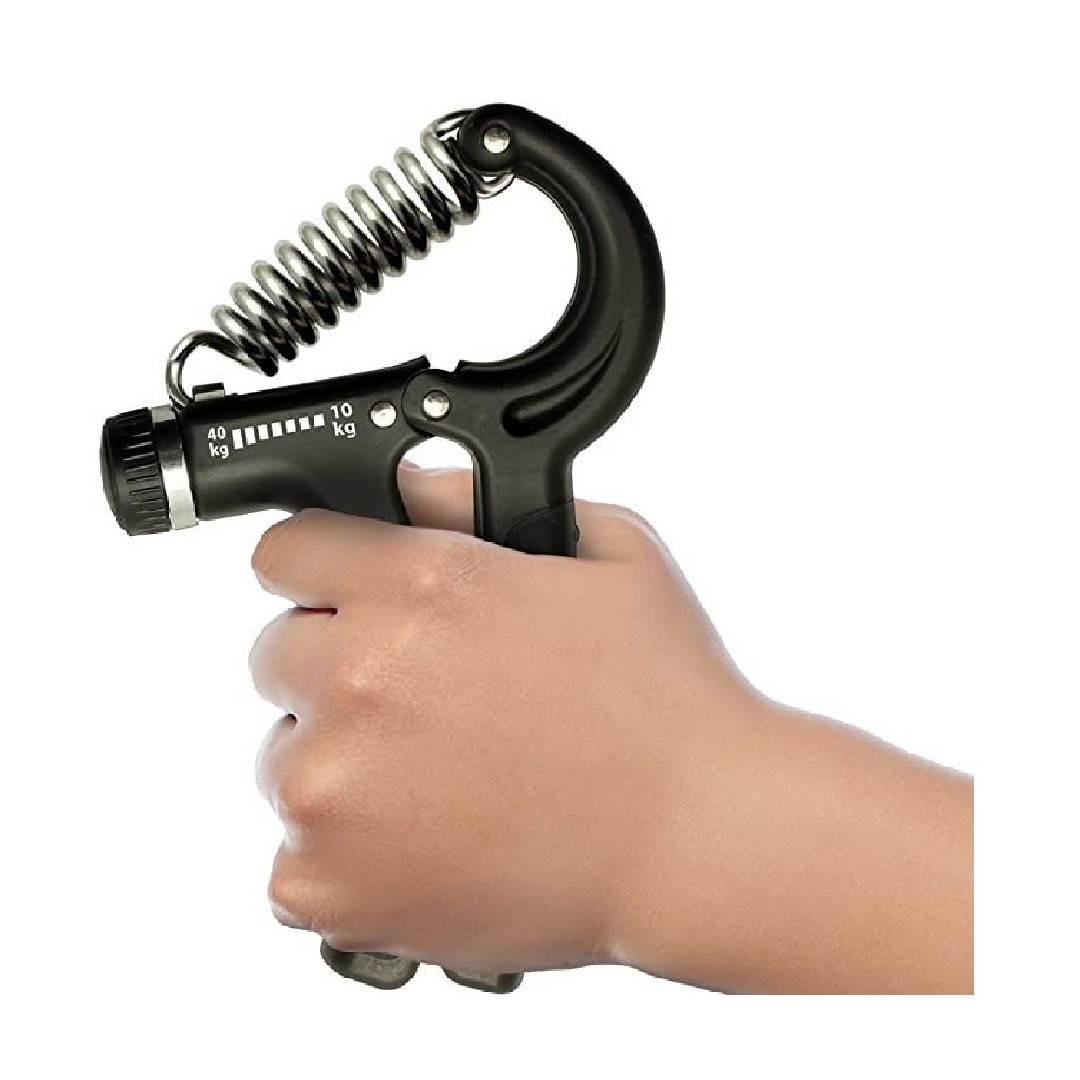 HAND GRIPPER EJERCITADOR DE MANOS AJUSTABLE 10-40 KG NEGRO TODO FIT