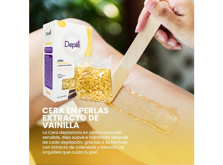 3 CERA EN PERLAS EXTRACTO DE VAINILLA 200G - DEPILE