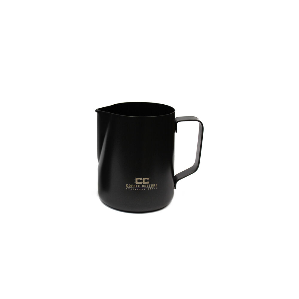 Coffee Culture Stainless Steel 600ml Milk Frothing Jug Container (Matte Black)