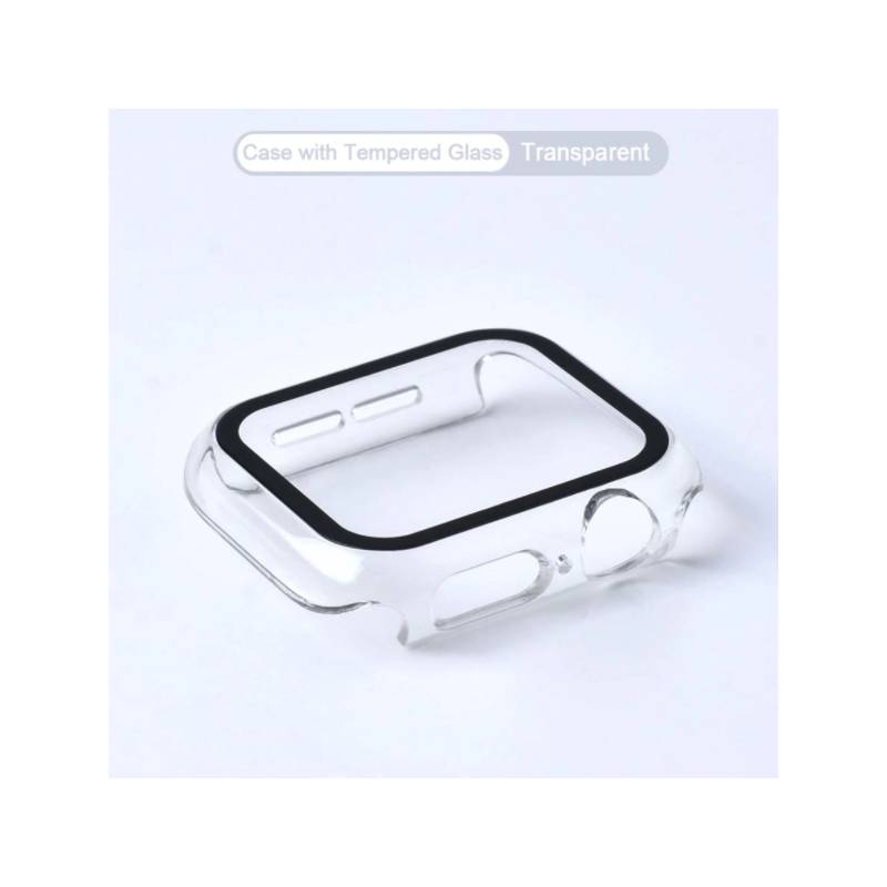 CASE FUNDA 360 PARA APPLE WATCH 45MM - CLEAR