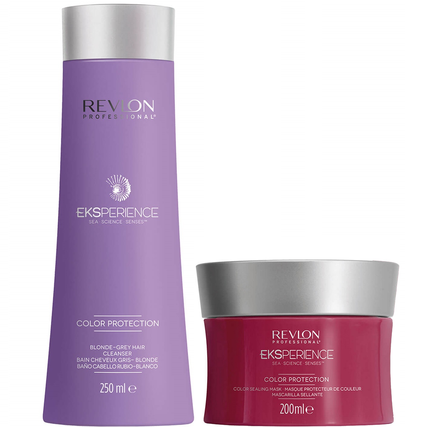 SHAMPOO CABELLO RUBIO + MASCARILLA REVLON EKSPERIENCE COLOR PROTECTION