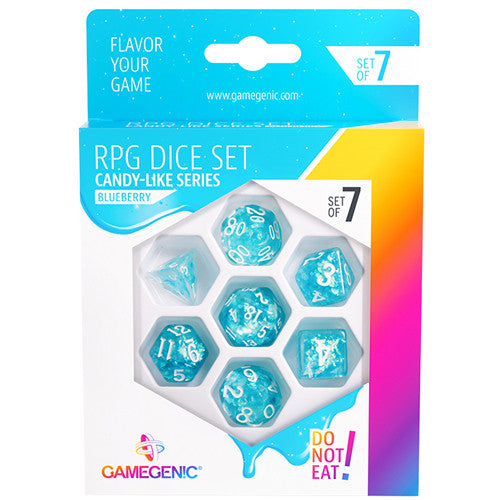 Gamegenic Candy-like Series - Blueberry - RPG Dice Set 7pcs
