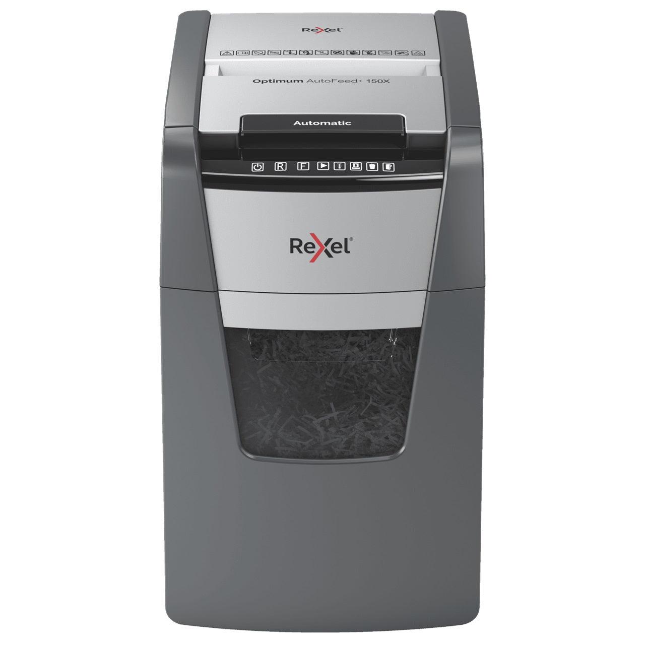 Rexel Optimum Autofeed Shredder 150X Cross Cut Paper Shredder