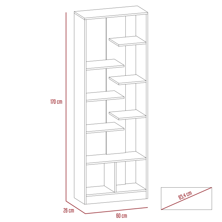 BIBLIOTECA OFFICE 6 - WENGUE