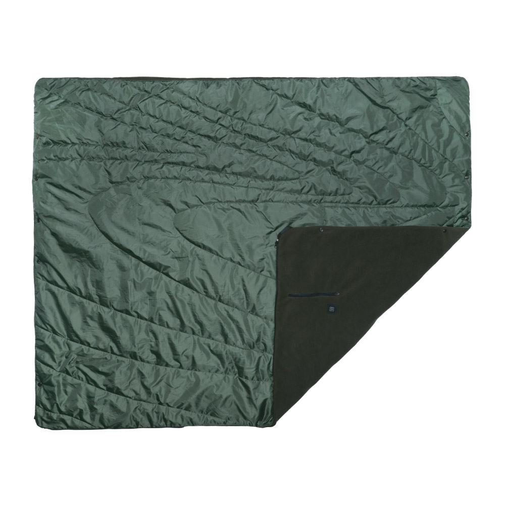 Sash & Bloom Heated Blanket - Cordless For Indoor And Outdoor Use - Green