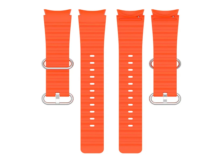 CORREA SILICONA OCEAN LOOP PARA SAMSUNG WATCH 4 44MM  - NARANJA