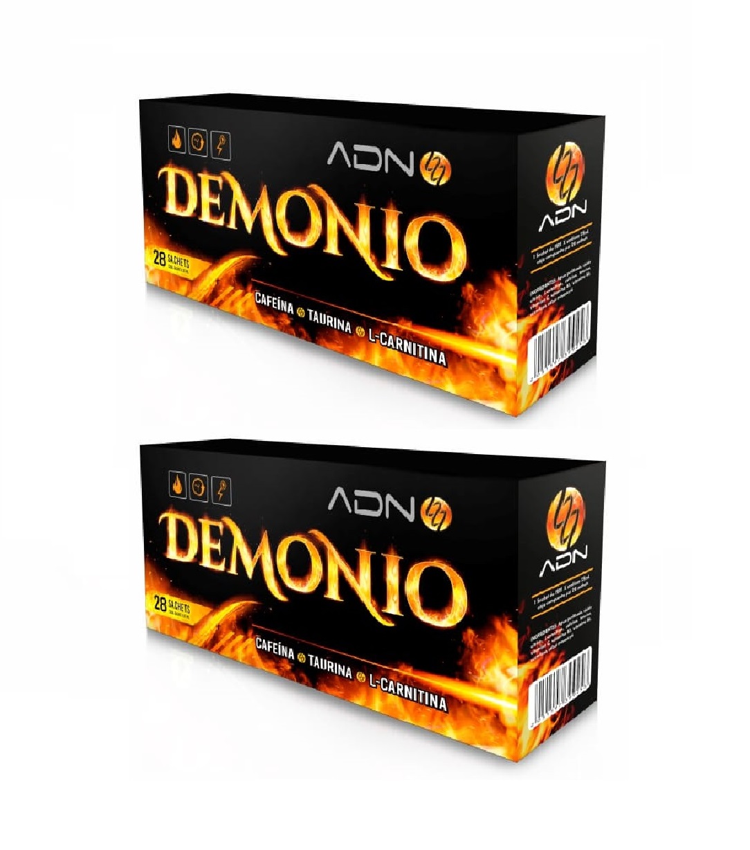 QUEMADOR ADN DEMONIO 2 CAJAS DE 28 SACHETS