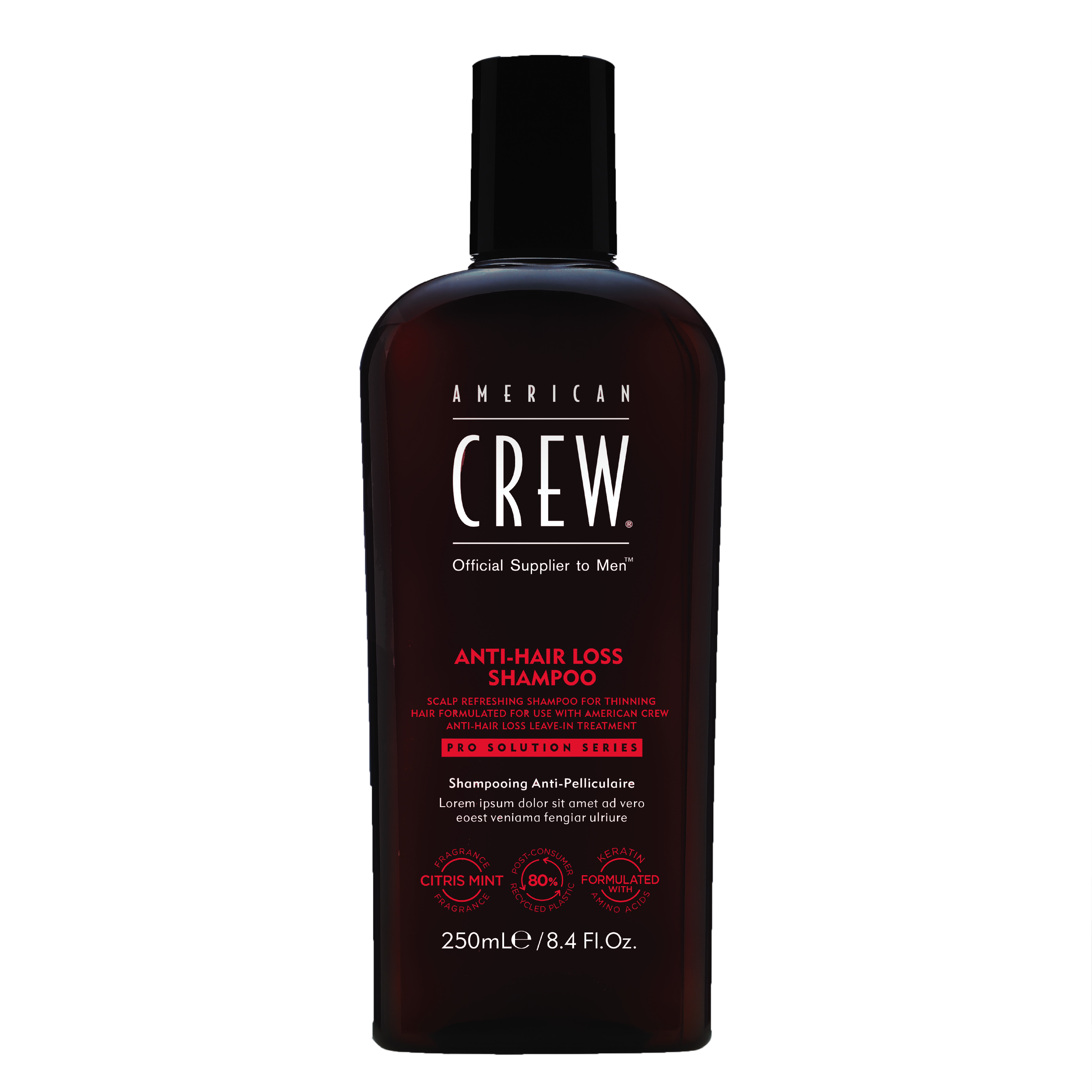 AMERICAN CREW ANTI-HAIRLOSS SHAMPOO X 250 ML - SHAMPOO ANTICAÍDA