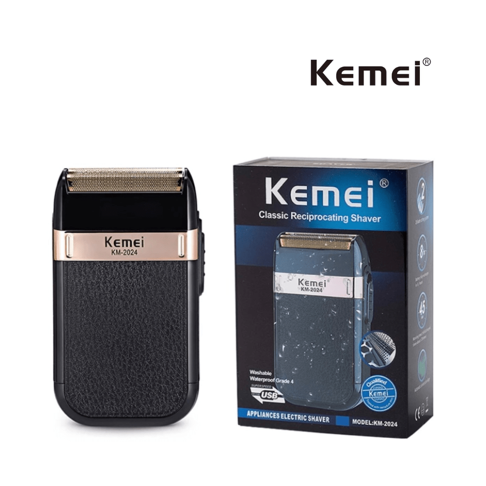 AFEITADORA ELÉCTRICA KEMEI KM-2024 SHAVING RAZOR PORTATIL