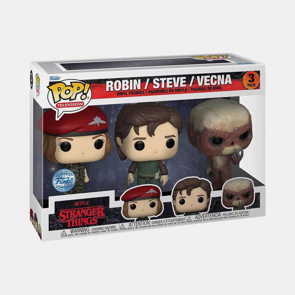 FUNKO POP! TELEVISION: STRANGER THINGS - ROBIN /STEVE / VECNA | 3PACK