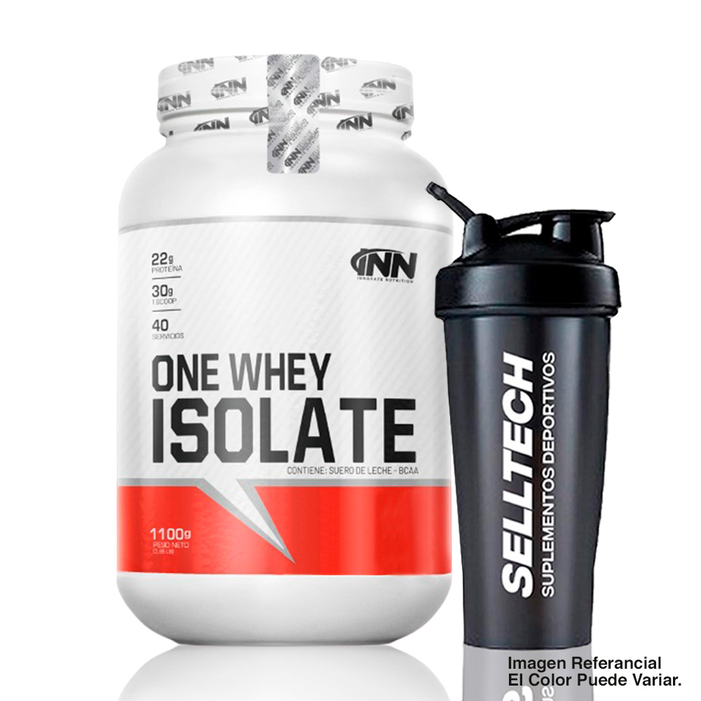 PROTEÍNA INN ONE WHEY ISOLATE 1.1KG CHOCOLATE + SHAKER