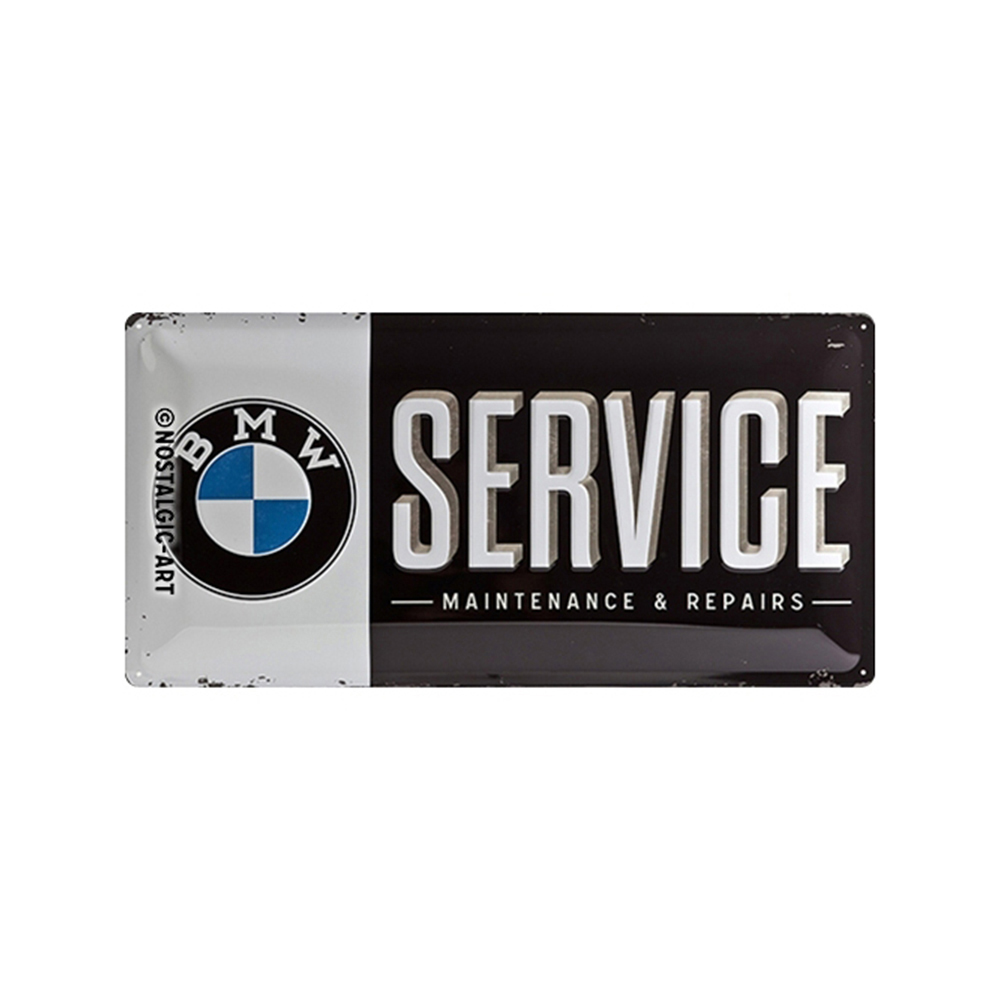 Nostalgic-Art BMW Service Wall Decor 25x50cm Metal Long Sign Plaque