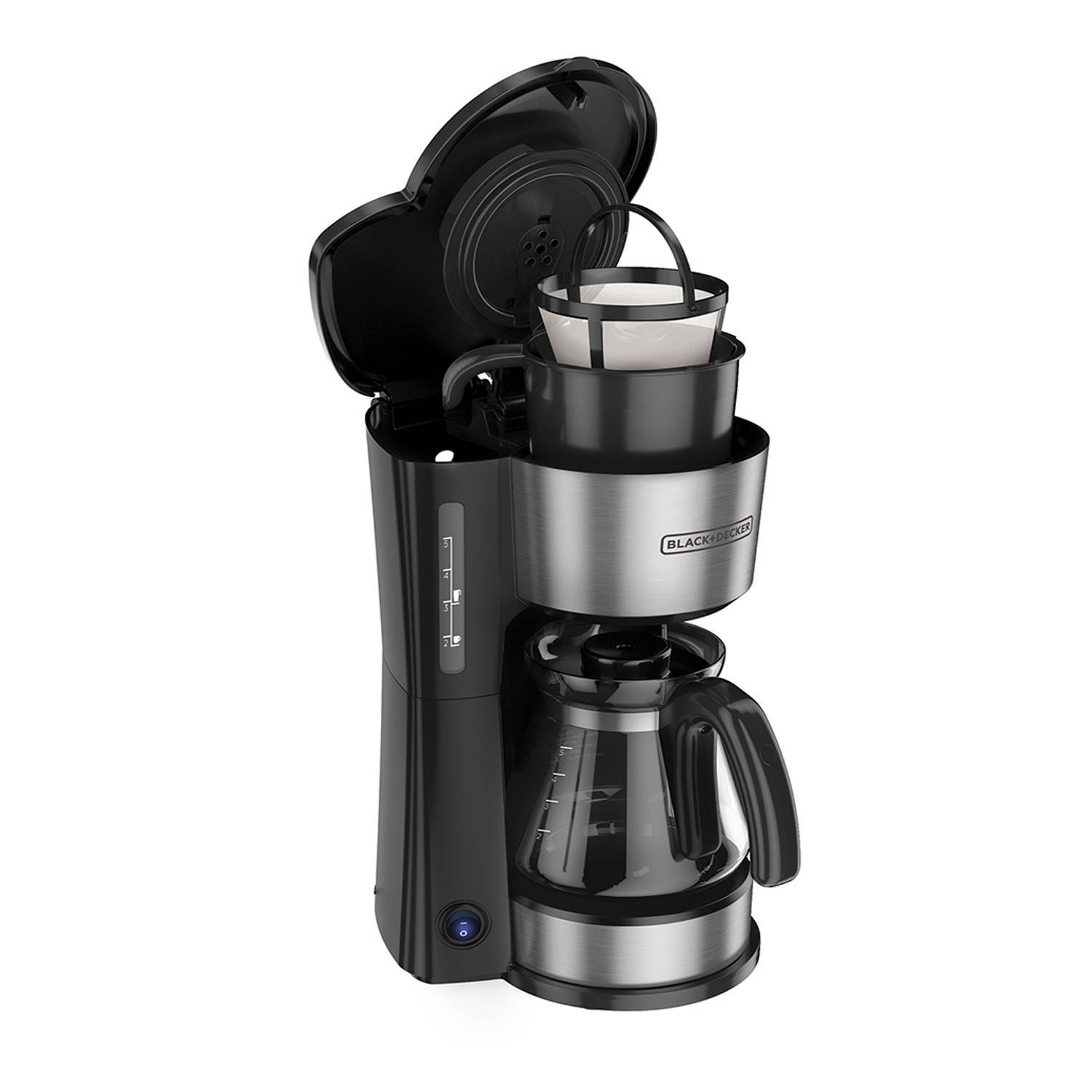 CAFETERA 4 EN 1 BLACK Y DECKER CM0755S 5 TAZAS