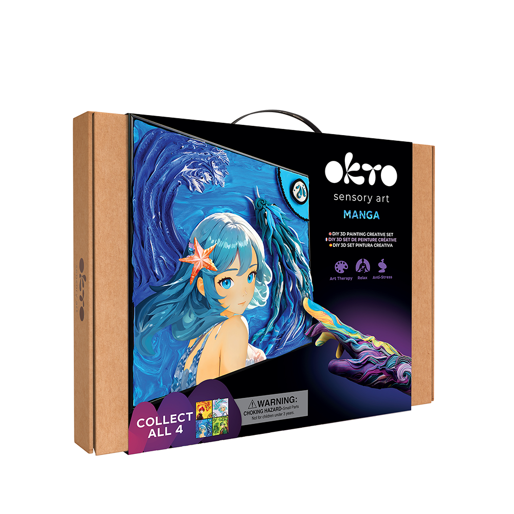 Okto DIY 3D Painting Manga 30x40cm - Water