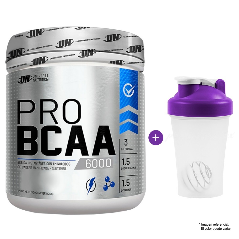 PRO BCAA 6000 AMINOÁCIDO UN UNIVERSE NUTRITION 500GR CITRUS PUNCH