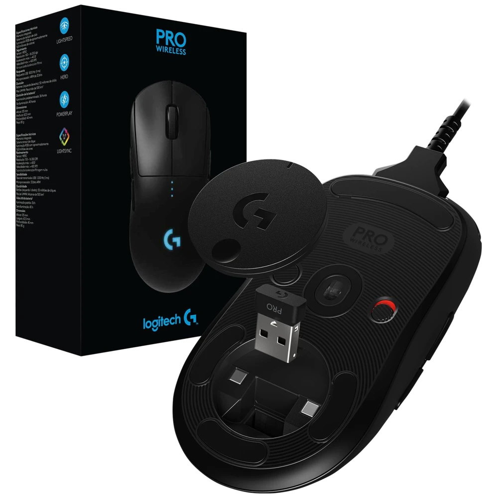 LOGITECH - MOUSE G PRO WIRELESS HERO LIGHTSPEED