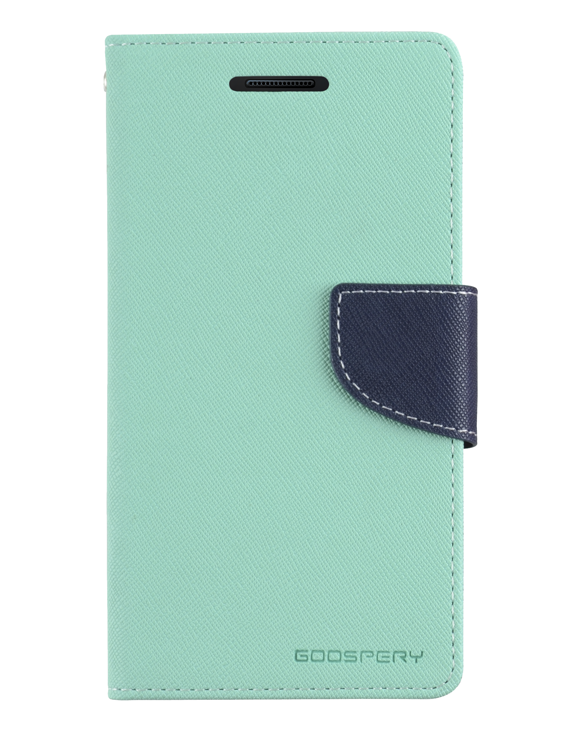 Goospery Fancy Diary for iPhone X/XS - Mint/Navy