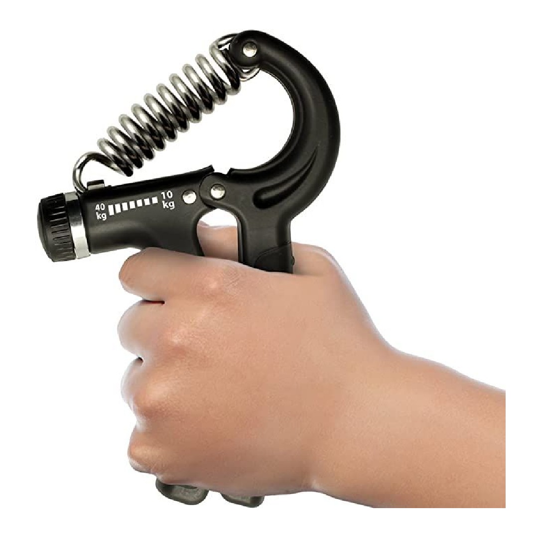 HAND GRIPPER EJERCITADOR DE MANOS AJUSTABLE 10-40 KG NEGRO TODO FIT